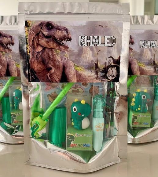 Kit Papelaria Fofa Jurassic Park (saquinho com 6 Itens)