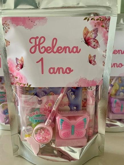 Kit Papelaria Fofa Jardim Encantado (saquinho com 6 Itens)