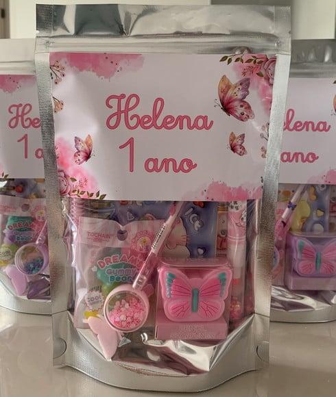 Kit Papelaria Fofa Jardim Encantado (saquinho com 6 Itens)
