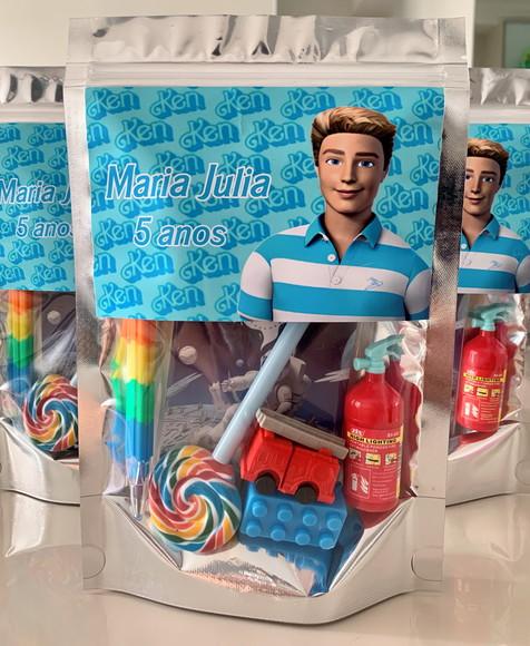Kit Papelaria Fofa Ken (saquinho com 6 Itens)