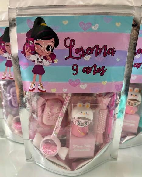 Kit Papelaria Fofa Luluca (saquinho com 6 Itens)