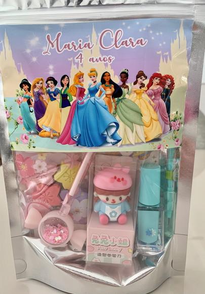 Kit Papelaria Fofa Princesas (saquinho com 6 Itens)