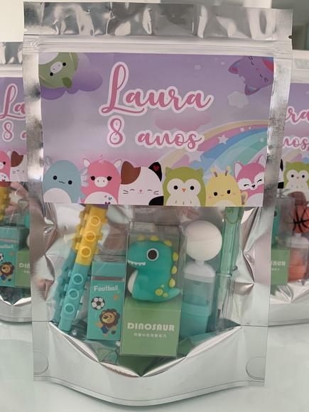 Kit Papelaria Fofa Squishmallow (saquinho com 6 Itens)