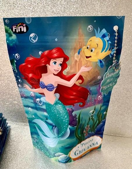 Saquinho Zip Lock Bala Fini Pequena Sereia