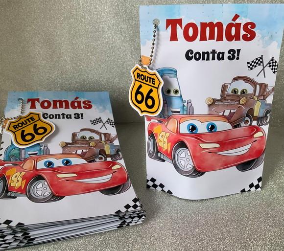Saquinho Zip Lock Carros Aquarela