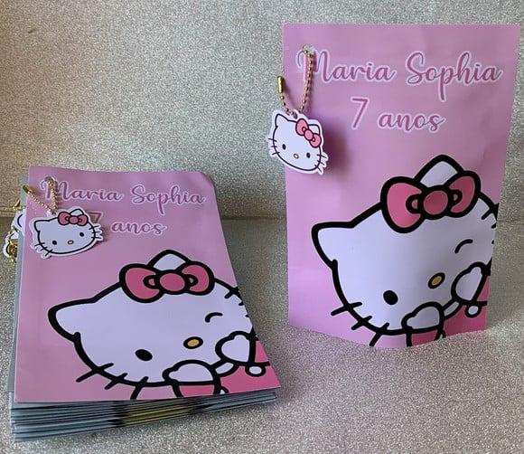 Saquinho Zip Lock Hello Kitty
