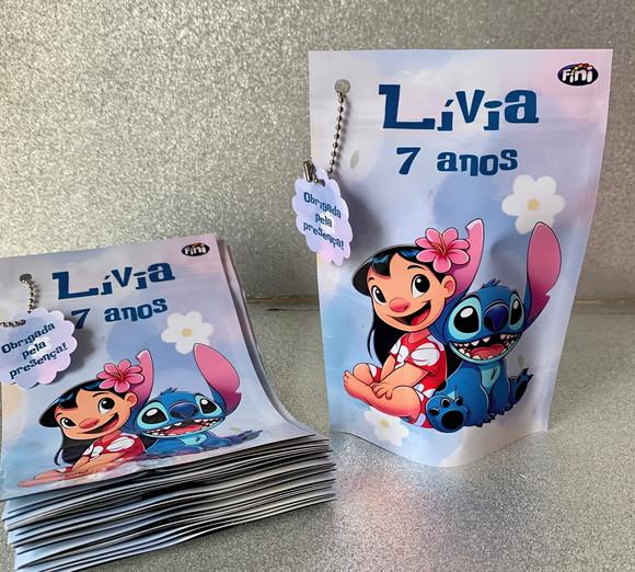 Saquinho Zip Lock Lilo & Stitch