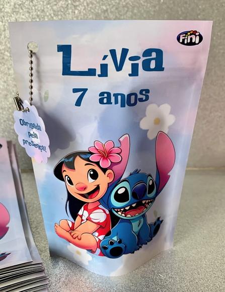 Saquinho Zip Lock Lilo & Stitch