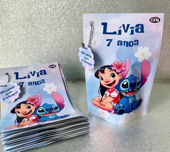 Saquinho Zip Lock Lilo e Stitch