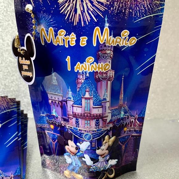 Saquinho Zip Lock Mickey e Minnie 60 Anos