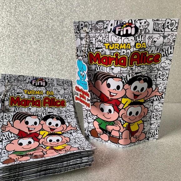 Saquinho Zip Lock Turma da Mônica