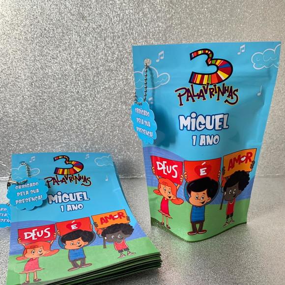Saquinho Zip Lock Três Palavrinhas