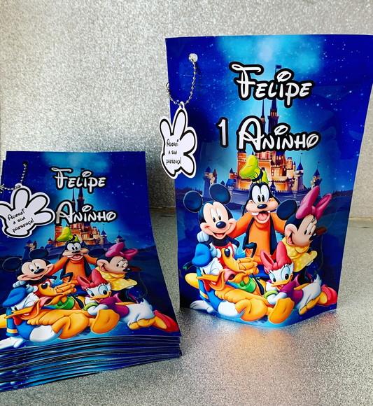 Saquinho Zip Lock Turma do Mickey
