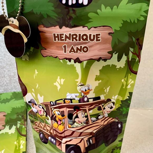 Saquinho Zip Mickey Safari 2
