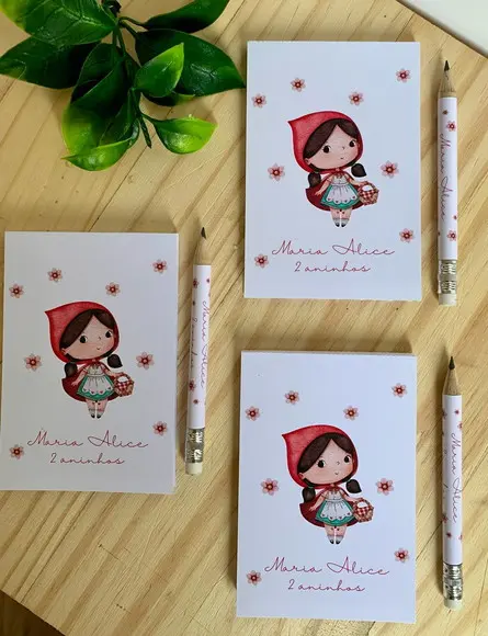Bloquinho com Mini Lápis