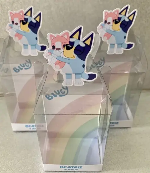 Caixinha de Acetato para Relógio Bluey