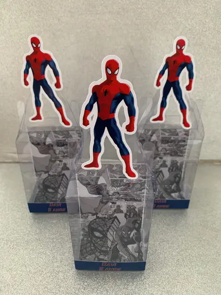 Caixinha de Acetato para Relógio Homem Aranha