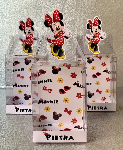 Caixinha de Acetato para Relógio Minnie