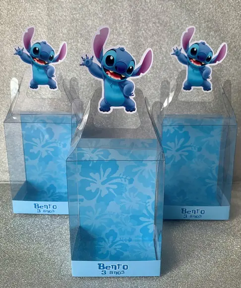 Caixinha de Acetato para Relógio Stitch