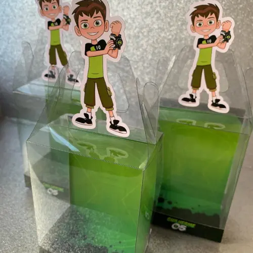 Caixinha de Acetato Personalizada para Relógio Ben 10