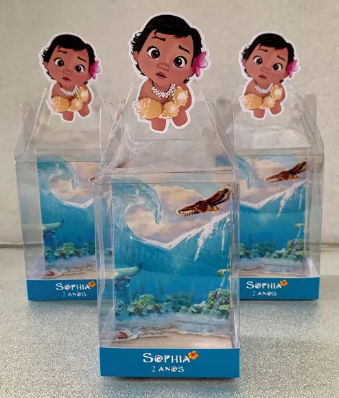 Caixinha de Acetato Personalizada para Relógio Moana