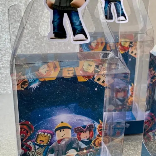 Caixinha de Acetato Personalizada para Relógio Roblox