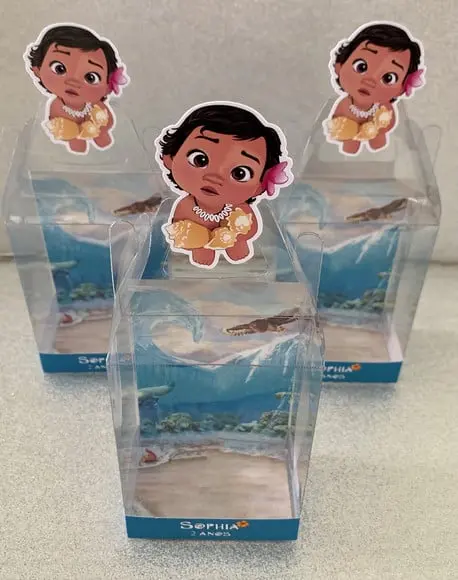 Caixinha de Acetato Personalizada para Relógio Moana