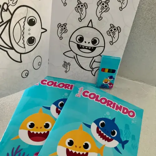 Kit Colorir Baby Shark