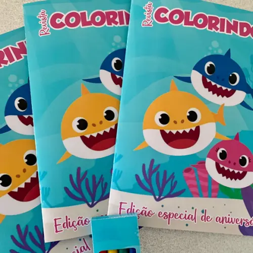 Kit Colorir Baby Shark