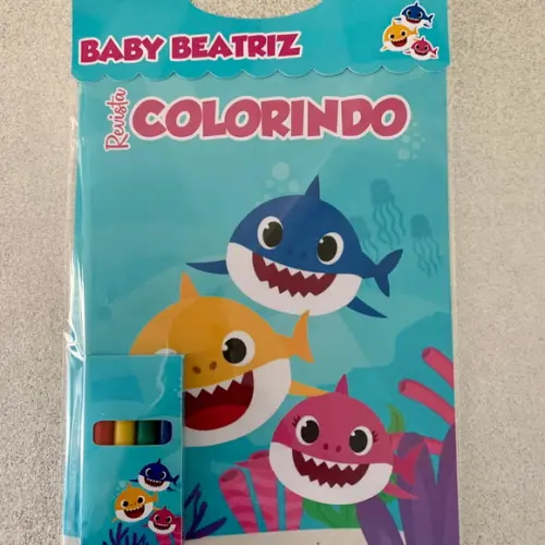 Kit Colorir Baby Shark