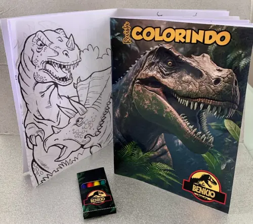 Kit Colorir Jurassic Park