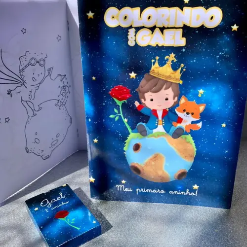 Kit Colorir Pequeno Príncipe
