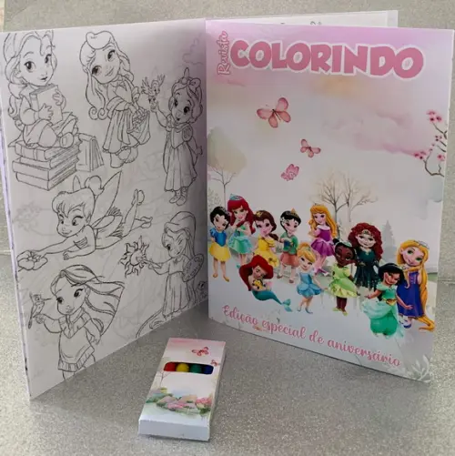 Kit Colorir Princesas Baby