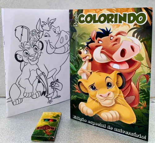 Kit Colorir Rei Leão