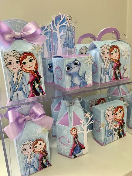 Kit Festa Luxo Frozen Aquarela 20 Itens