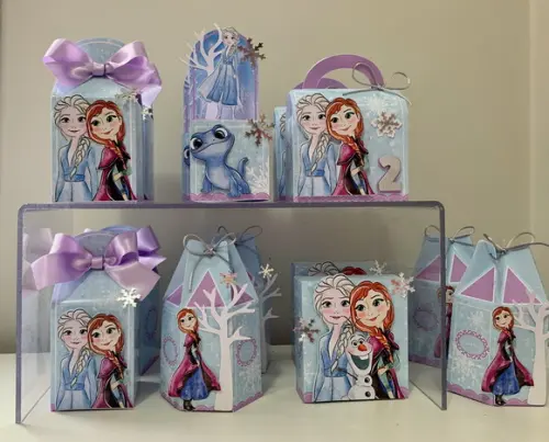 Kit Festa Luxo Frozen Aquarela 20 Itens