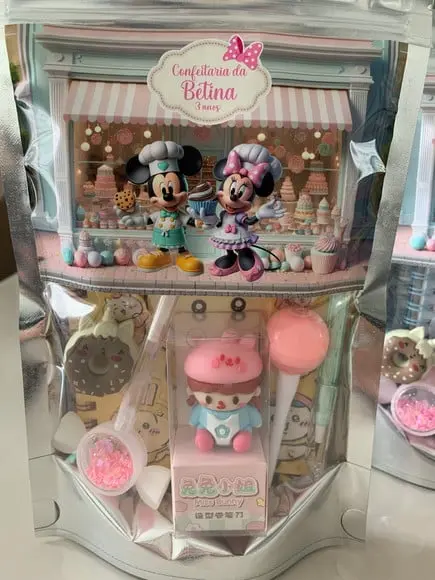 Kit Lembrancinha Papelaria Fofa Mickey & Minnie Confeitaria