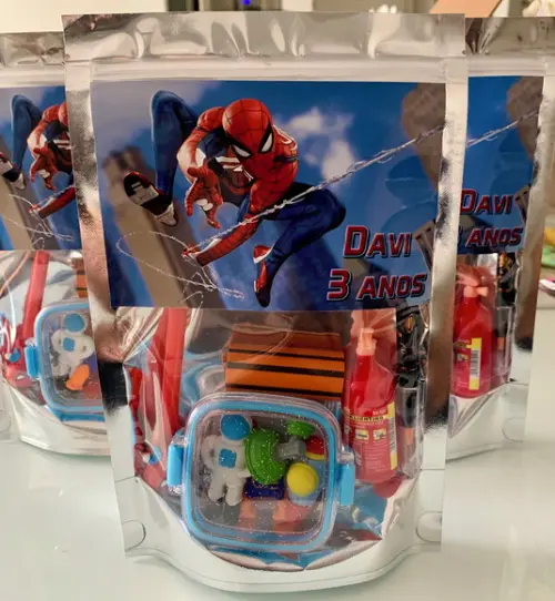 Kit Lembrancinha Papelaria Fofa Homem Aranha
