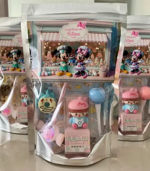Kit Lembrancinha Papelaria Fofa Mickey & Minnie Confeitaria