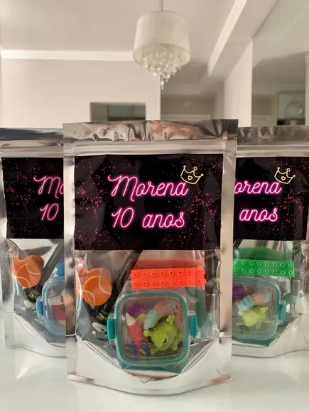 Kit Lembrancinha Papelaria Fofa Neon