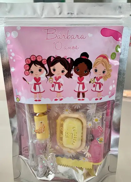 Kit Lembrancinha Papelaria Fofa Spa (6 Itens)