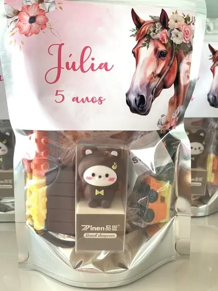 Kit Papelaria Fofa (saquinho com 6 Itens)