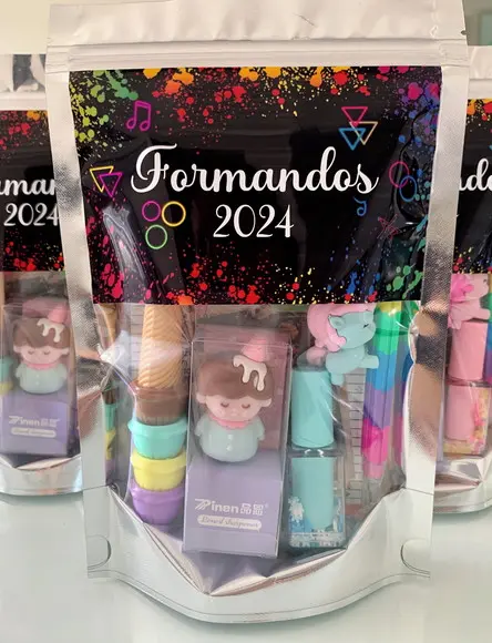 Kit Papelaria Fofa (saquinho com 6 Itens)
