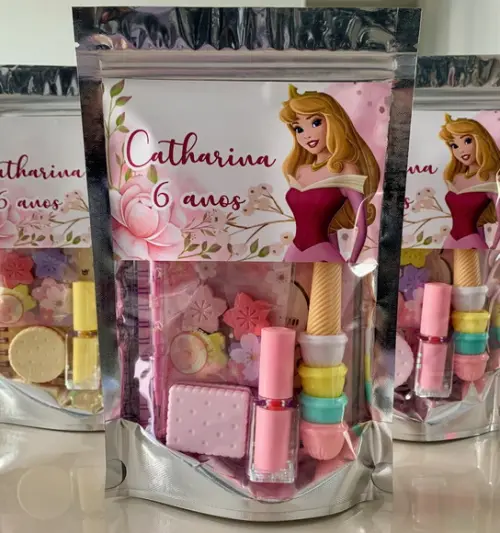 Kit Papelaria Fofa Bela Adormecida (saquinho com 6 Itens)