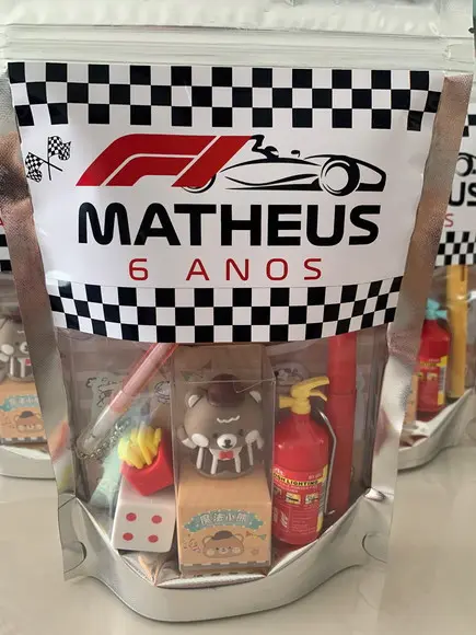 Kit Papelaria Fofa Ferrari (saquinho com 6 Itens)