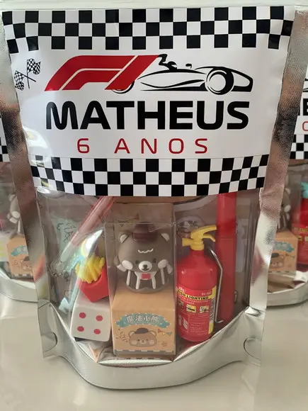 Kit Papelaria Fofa Ferrari (saquinho com 6 Itens)