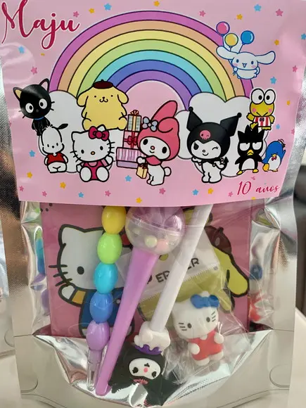 Kit Papelaria Fofa Hello Kitty (saquinho com 5 Itens)