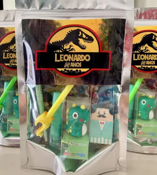 Kit Papelaria Fofa Jurassic Park (saquinho com 6 Itens)