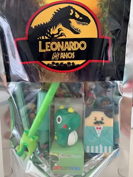 Kit Papelaria Fofa Jurassic Park (saquinho com 6 Itens)