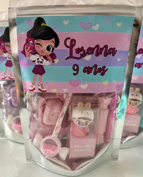 Kit Papelaria Fofa Luluca (saquinho com 6 Itens)